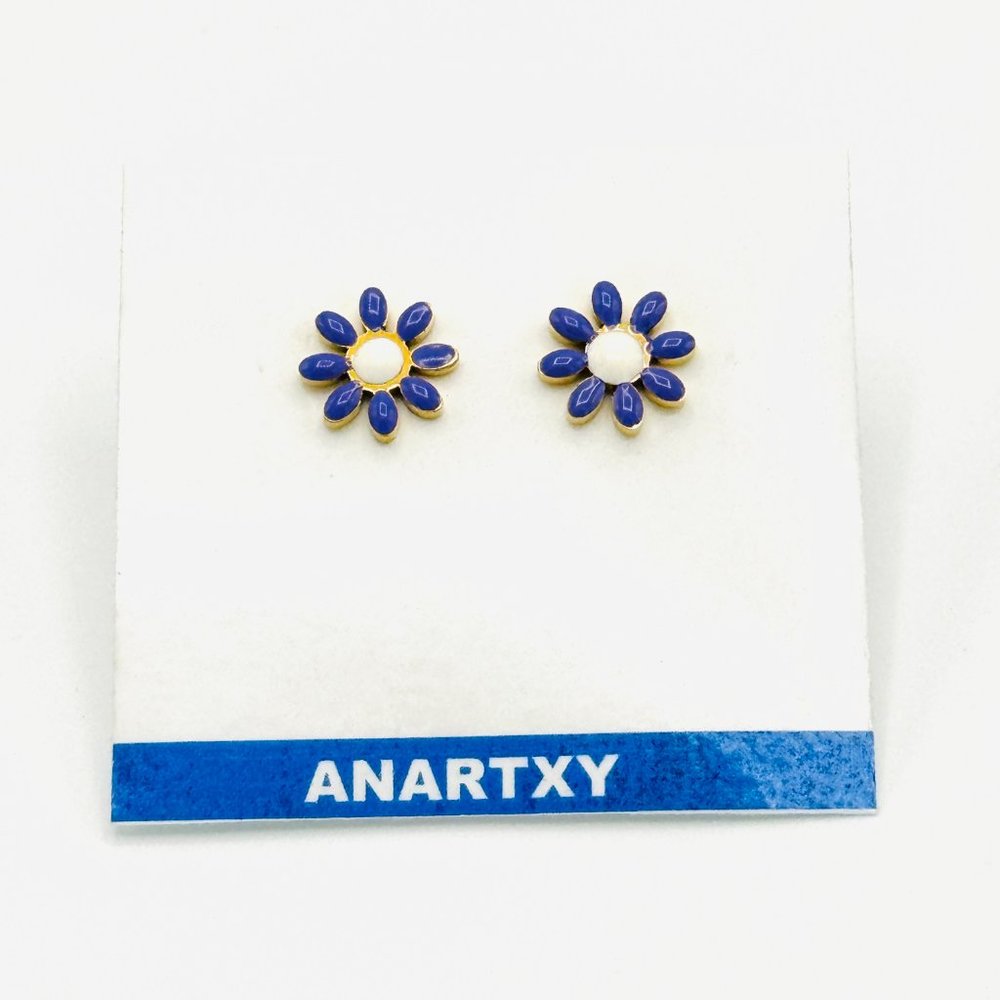 3293 JEWELRY EARRINGS 925 SILVER AND ENAMEL SPANISH DESIGNER JEWELRY